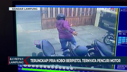 Terungkap! Aksi Koboi Pria Berpistol Ternyata Pencuri Motor