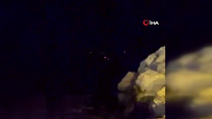 Mersin sahillerinde kaydedildi! İran'ın İsrail'e attığı füzeler böyle görüntülendi