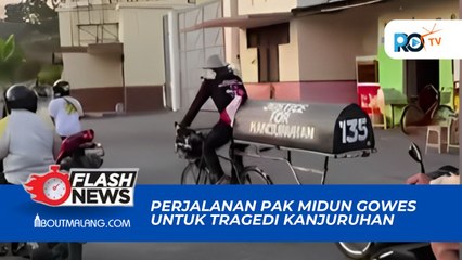 PAK MIDUN BERSEPEDA DARI MALANG KE JAKARTA UNTUK MENGAWAL TRAGEDI KANJURUHAN