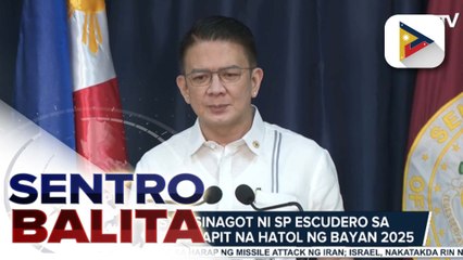 SP Escudero, may payo sa mga kandidato sa 2025 election kaugnay sa mga naglalabasang survey; Escudero, walang nakikitang dahilan para ipagbawal ang mga survey