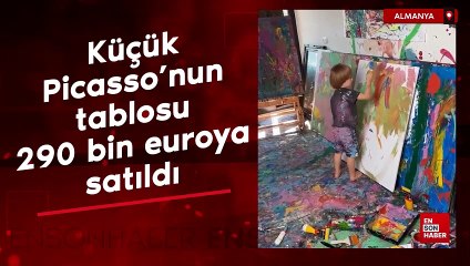 Almanya'da 3 yaşındaki 'Küçük Picasso'nun tablosu 290 bin euroya satıldı