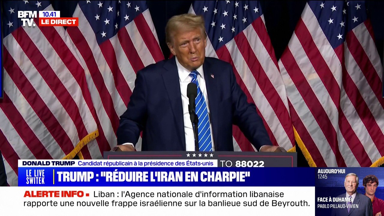 Tirs de missiles iraniens: "Le président des États-Unis devrait faire exploser ce pays en mille morceaux", affirme Donald Trump au sujet de l'Iran