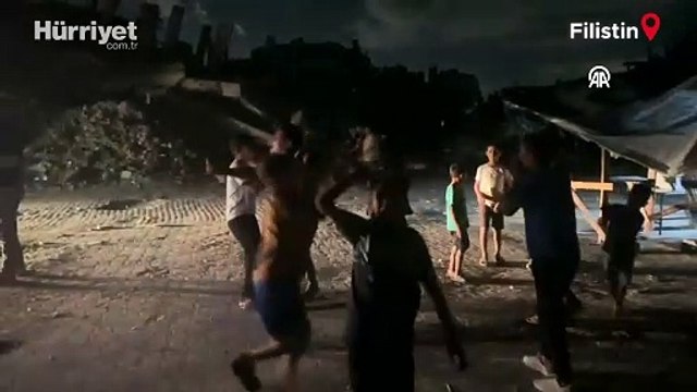 İran'dan İsrail'e atılan füzeler Gazze semalarında görüntülendi