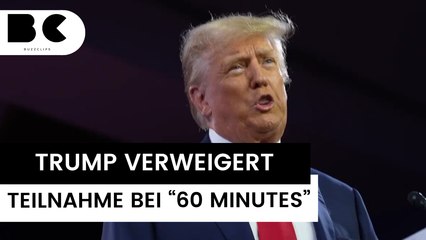 Donald Trump sagt Teilnahme bei '60 Minutes' ab 🛑