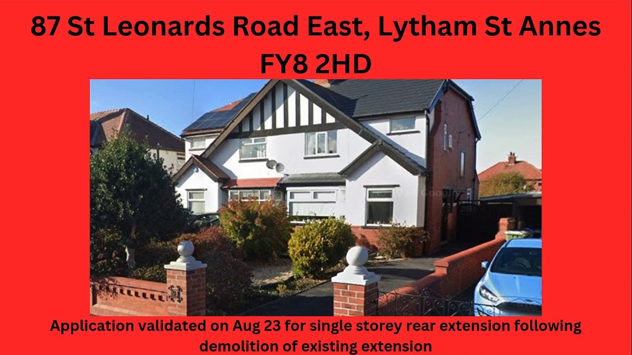 Blackpool and Fylde planning applications 23/9-29/9