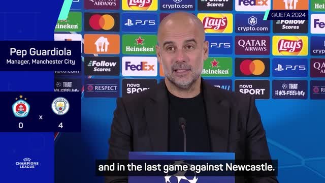 Foden looked back to his best against Bratislava - Guardiola