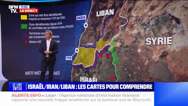 Comprendre les opérations terrestres: il y des combats au sol avec une infanterie et des chars, côté israélien, et dans les montagnes, avec des tirs de roquettes et d'artilleries, côté Hezbollah