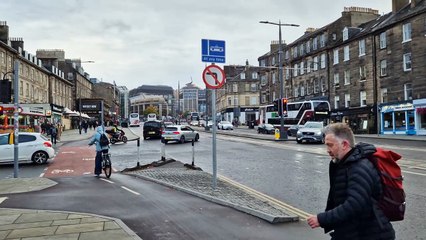 Leith Walk/London Road no left turn