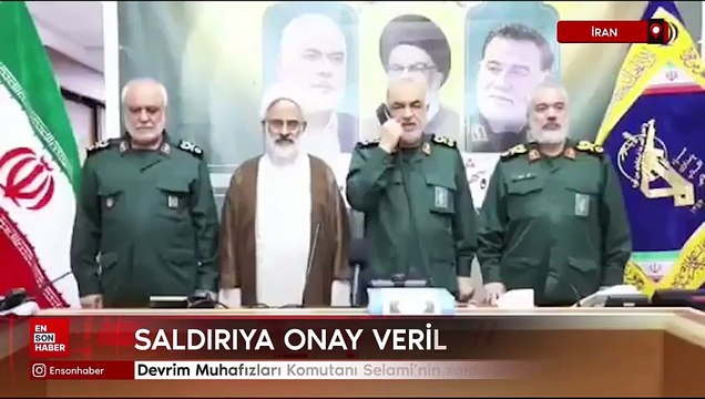 İran'ın İsrail’e yönelik füze saldırısına onay verilen anlar