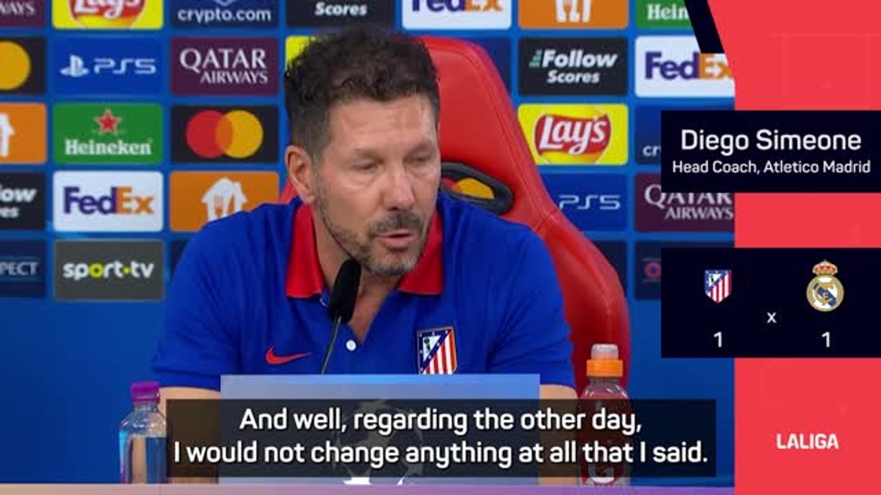 Simeone and Ancelotti continue Madrid derby argument