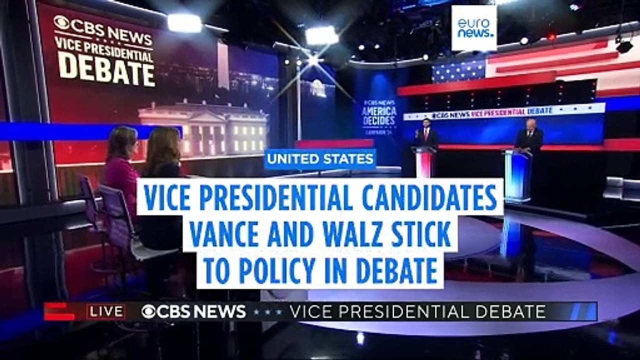 JD Vance and Tim Walz discuss climate change and Middle East escalation in vice presidential debate