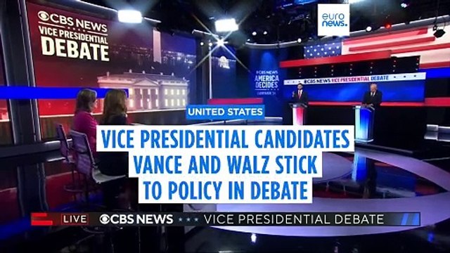 JD Vance and Tim Walz discuss climate change and Middle East escalation in vice presidential debate