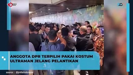 Viral Anggota DPR Kenakan Baju Ultraman Saat Momen Pelantikan
