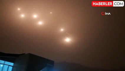 İran'ın İsrail'e Füzeli Saldırısı Görüntülendi