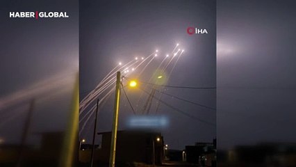 İran’ın İsrail’e ateşlediği füzeler birçok şehirde böyle görüntülendi