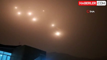 İran'ın İsrail'e Füzeli Saldırısı Görüntülendi