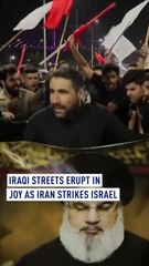 Iraqi Streets Erupt in Joy as Iran Strikes Israel