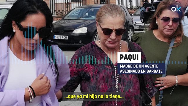 Paqui, madre de un agente asesinado en Barbate: El asesino de mi hijo tiene privilegios que mi hijo ya no tiene