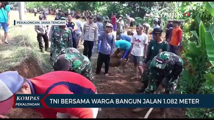 Sinergi TNI dan Masyarakat: Jalan Penghubung Desa Talun-Donowangun Dibangun