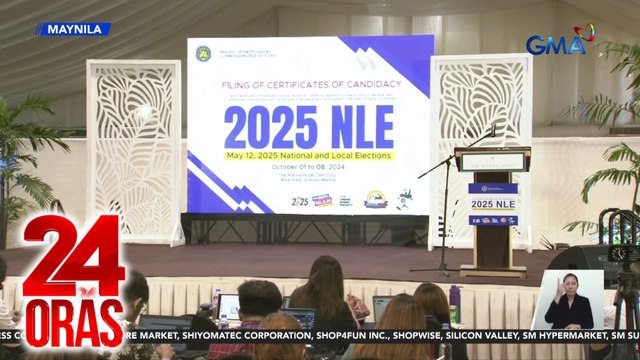 Mga dating senador at ilang reelectionist, kabilang sa naghain ng COC sa pagka-senador | 24 Oras