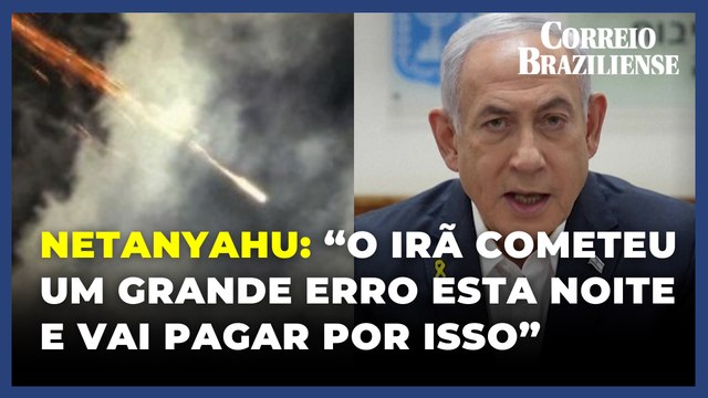 Israel ameaça atacar Irã após ser alvo de chuva de mísseis balísticos