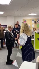 Mayor of Wellington, Councillor Janet Lloyd cuts the ribbon for the newly refurbished Wellington Library (Tindle News)