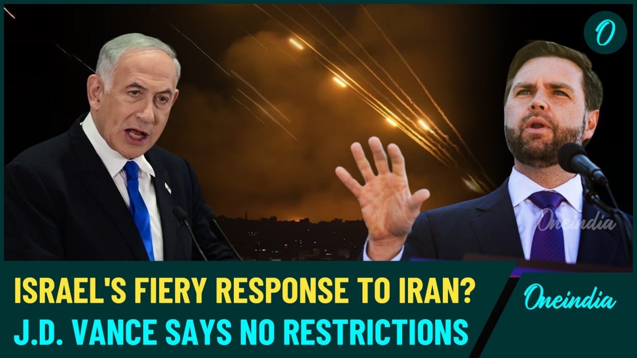 Iran Attacks Israel: Vance Declares Support for Israeli Retaliation as Missiles Pound Israeli Bases