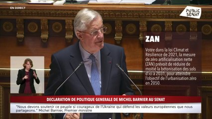 « Nous devons adapter la mise en œuvre du zéro artificialisation nette », assure Michel Barnier