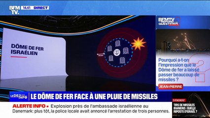 Pourquoi a-t-on l'impression que le Dôme de fer a laissé passer beaucoup de missiles? BFMTV répond à vos questions⤵️
