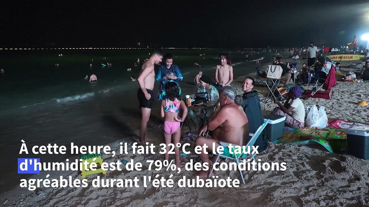 Face à la chaleur, Dubaï se convertit aux plages de nuit