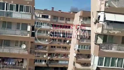 İzmir Bornova'da korkutan yangın