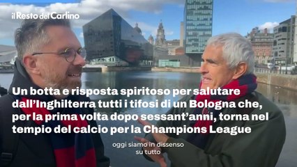 Il video di Lepore e Casini che salutano i tifosi del Bologna da Liverpool