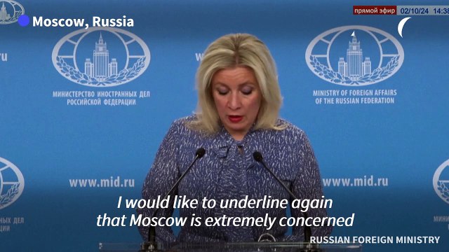 Russia 'extremely concerned' over escalation in Middle East