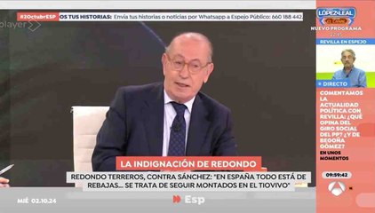 Nicolás Redondo estalla contra el último regalo de Sánchez a los golpistas: "Lo ha convertido todo en un zoco"