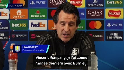 Emery : ''Je respecte beaucoup Kompany en tant qu'entraîneur''