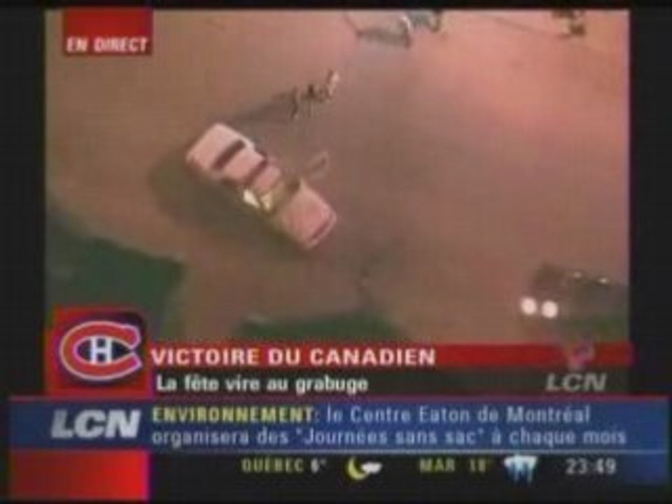 LCN Victoire Canadiens Grabuge 6 Auto Patrouille Brulent