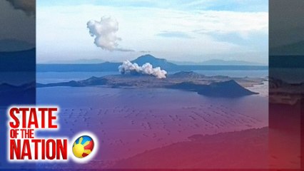 Minor phreatomagmatic eruption, naitala sa Bulkang Taal | SONA