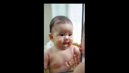 #cute Baby mirror  front face
