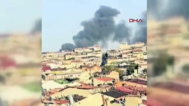 İstanbul-Gaziosmanpaşa'da işçilerin kaldığı konteyner alev alev yandı