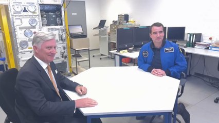 Raphaël Liégeois rencontre le roi Philippe