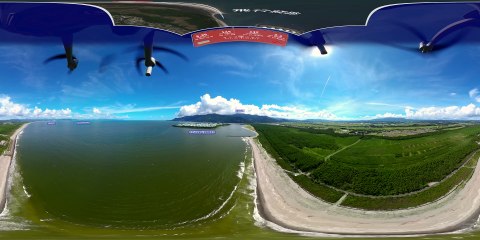＜空撮×VR＞バーチャル遊覧飛行 ゴーグル被って空を飛ぼう！あなたの街もどう？2023.8.27