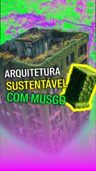 Arquitetura sustentável com musgo