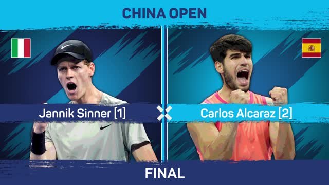 Alcaraz beats Sinner in epic thriller to win the China Open