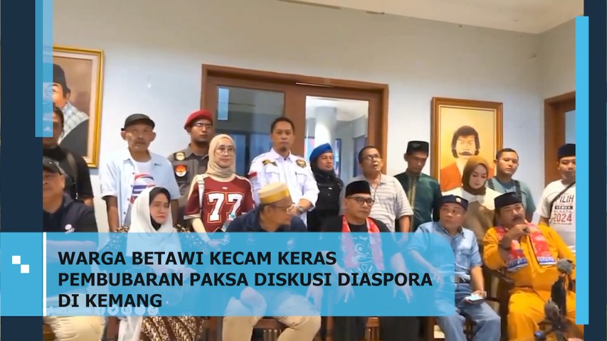 Warga Betawi Kecam Keras Pembubaran Paksa Diskusi Diaspora di Kemang