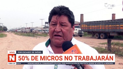 50% de micros no trabajarán por falta de combustible