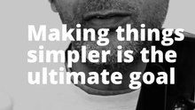 Making things simpler is the ultimate goal – #short
