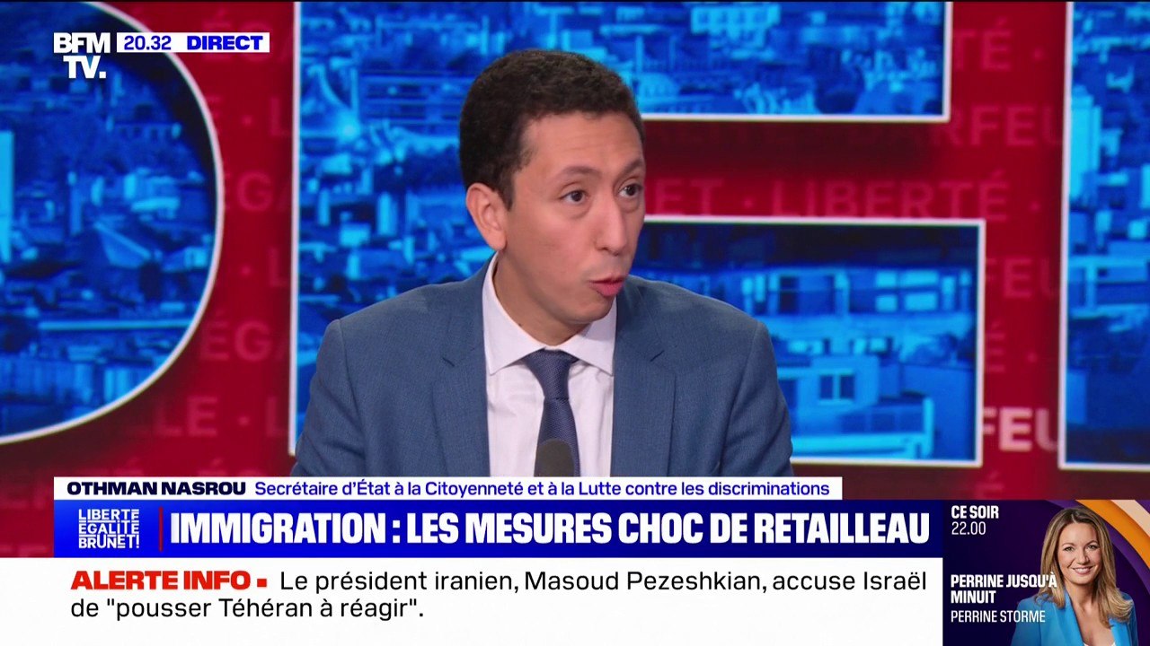 Renvoi des sans-papiers vers des pays tiers: "Ça fait partie des options", explique Othman Nasrou, secrétaire d'État à la Citoyenneté
