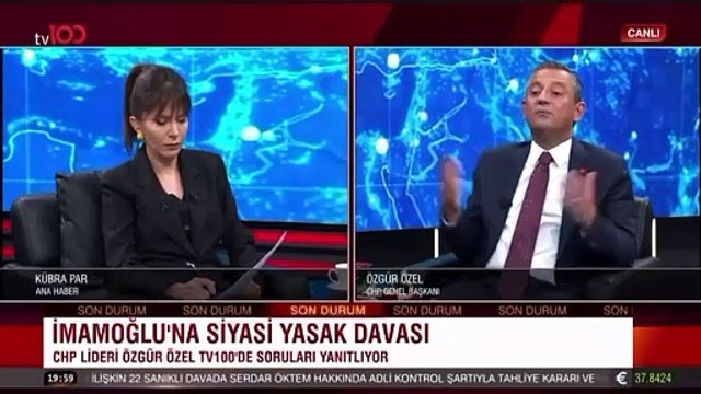 Özgür Özel'den flaş açıklama: İmamoğlu'na siyasi yasak bence İstinaf'ta onanacak!