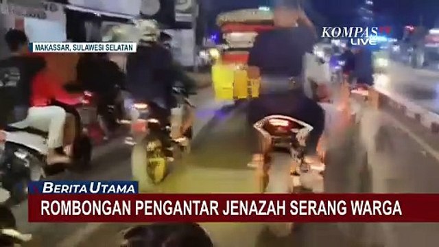 Viral, Rombongan Pengantar Jenazah Serang Warga di Makassar