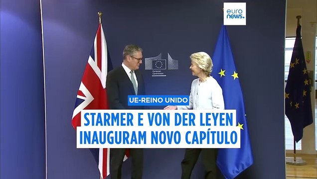 UE e Reino Unido acordam em reforçar a cooperação a um ritmo acelerado durante a visita de Starmer a Bruxelas